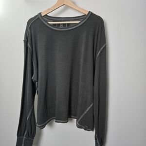 We The Free Charcoal Long Sleeve Top
